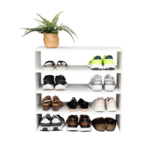 Zapatero Silpa Blanco 72x34.9cm de Un Nivel Apilable - ZAPATEROS | Bylmo