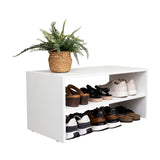 Zapatero Silpa Blanco 72x34.9cm de Un Nivel Apilable - ZAPATEROS | Bylmo