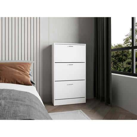 Zapatero Inola Blanco 63x115.2cm de Tres Niveles - ZAPATEROS | Bylmo