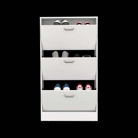 Zapatero Inola Blanco 63x115.2cm de Tres Niveles - ZAPATEROS | Bylmo