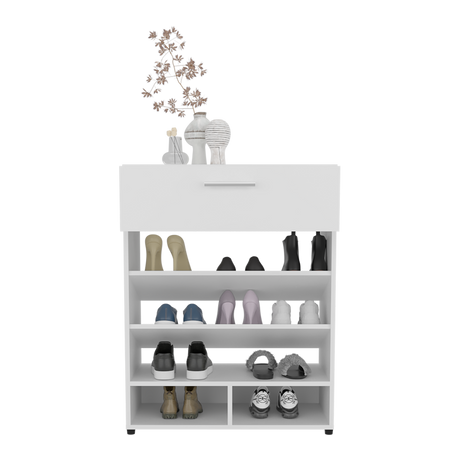 Zapatero Alpine Blanco 70x90cm de Cinco Niveles - ZAPATEROS | Bylmo
