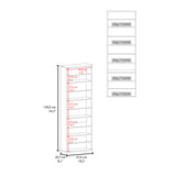 Zapatero de Pared Leto Fresno Europeo 47x138cm Flotante de Cinco Niveles con Espejo - ZAPATEROS | Bylmo