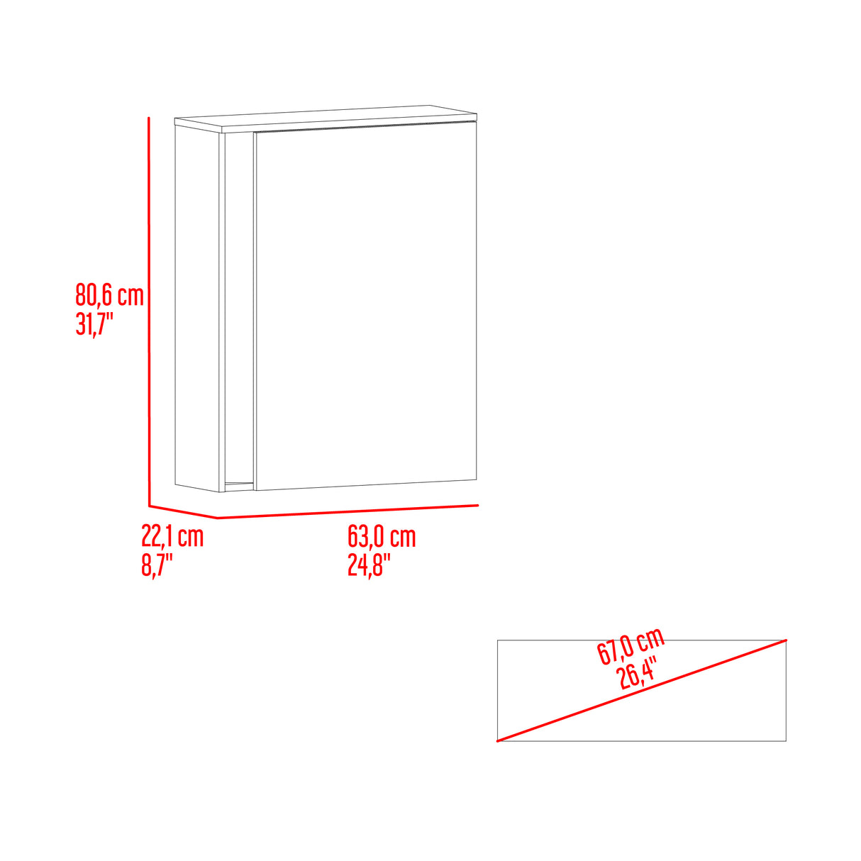 Zapatero Dassel Blanco Y Fresno Europeo 63.2x80.6cm de Tres Niveles - ZAPATEROS | Bylmo