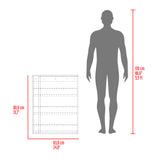 Zapatero Dassel Blanco Y Fresno Europeo 63.2x80.6cm de Tres Niveles - ZAPATEROS | Bylmo