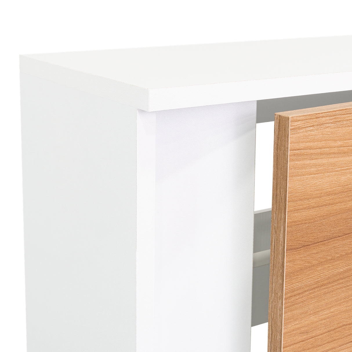 Zapatero Dassel Blanco Y Fresno Europeo 63.2x80.6cm de Tres Niveles - ZAPATEROS | Bylmo