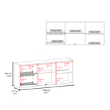 Mueble Superior de Cocina Fresno Europeo 150x60cm con Locero - MUEBLES SUPERIORES DE COCINA | Bylmo