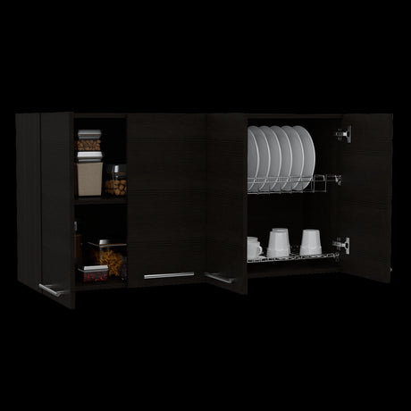 Mueble Superior de Cocina Wengue 120x60cm con Locero - MUEBLES SUPERIORES DE COCINA | Bylmo