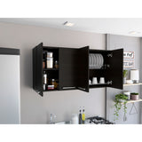 Mueble Superior de Cocina Wengue 120x60cm con Locero - MUEBLES SUPERIORES DE COCINA | Bylmo