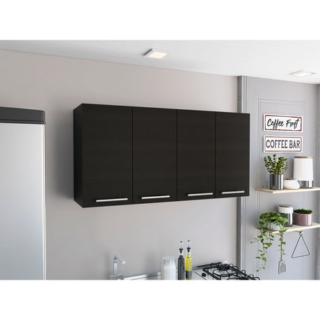 Mueble Superior de Cocina Wengue 120x60cm con Locero - MUEBLES SUPERIORES DE COCINA | Bylmo