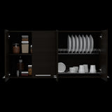 Mueble Superior de Cocina Wengue 120x60cm con Locero - MUEBLES SUPERIORES DE COCINA | Bylmo