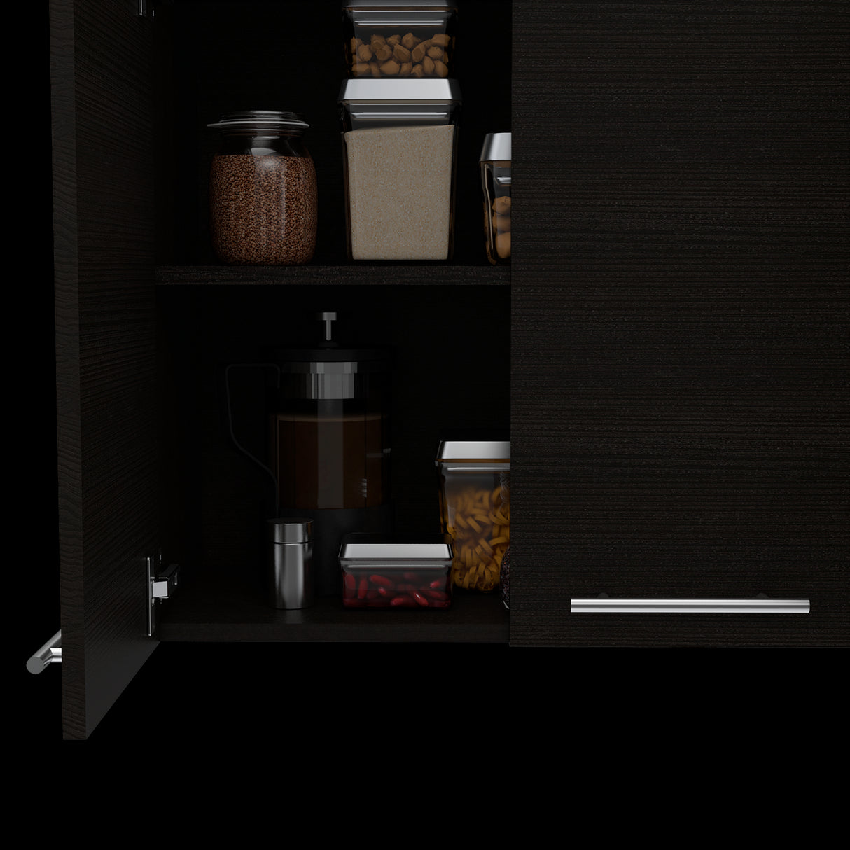 Mueble Superior de Cocina Wengue 120x60cm con Locero - MUEBLES SUPERIORES DE COCINA | Bylmo