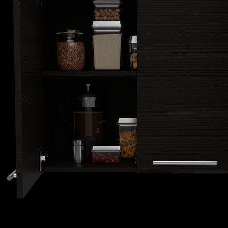 Mueble Superior de Cocina Wengue 120x60cm con Locero - MUEBLES SUPERIORES DE COCINA | Bylmo