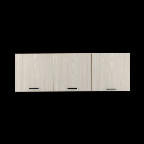 Mueble Superior de Cocina Gante Rovere y Niebla 180x60cm con Locero - MUEBLES SUPERIORES DE COCINA | Bylmo