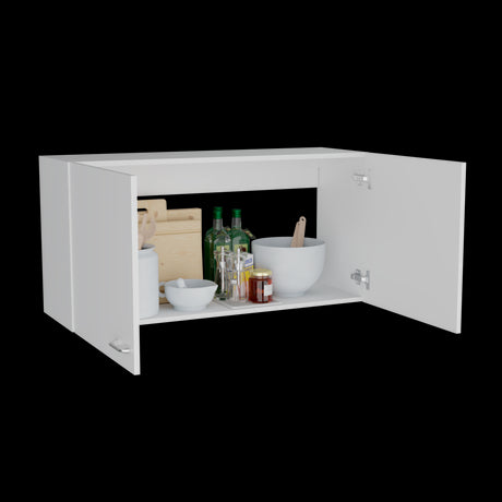 Mueble Superior de Cocina Napoles Blanco 100x49cm con Dos Puertas - MUEBLES SUPERIORES DE COCINA | Bylmo