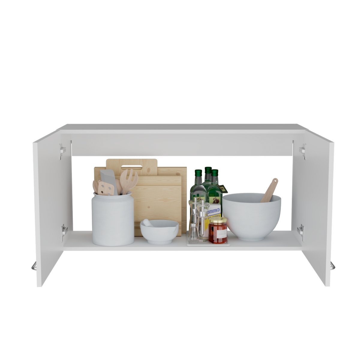 Mueble Superior de Cocina Napoles Blanco 100x49cm con Dos Puertas - MUEBLES SUPERIORES DE COCINA | Bylmo