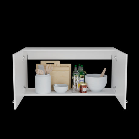 Mueble Superior de Cocina Napoles Blanco 100x49cm con Dos Puertas - MUEBLES SUPERIORES DE COCINA | Bylmo
