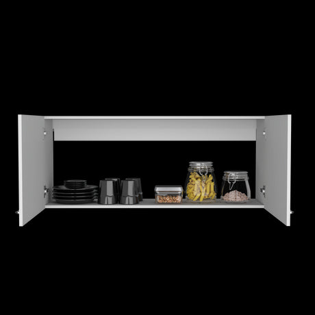 Mueble Superior de Cocina Napoles Blanco 120x49cm con Dos Puertas - MUEBLES SUPERIORES DE COCINA | Bylmo