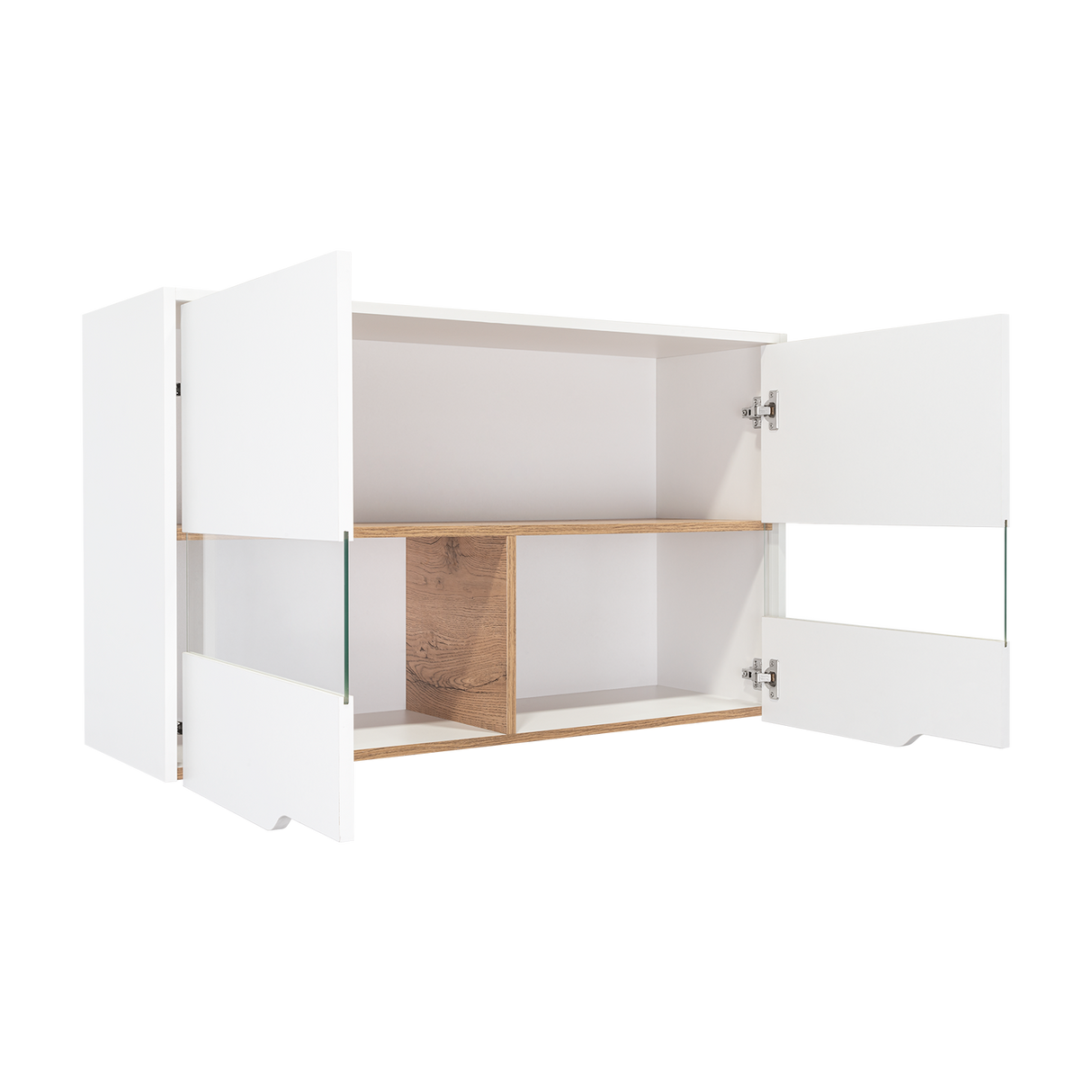 Mueble Superior de Cocina Soler Blanco y Macadamia 100x60cm con Cuatro Puertas - MUEBLES SUPERIORES DE COCINA | Bylmo