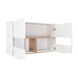 Mueble Superior de Cocina Soler Blanco y Macadamia 100x60cm con Cuatro Puertas - MUEBLES SUPERIORES DE COCINA | Bylmo