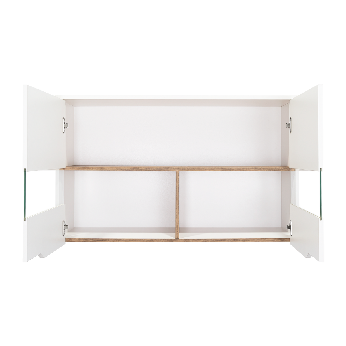 Mueble Superior de Cocina Soler Blanco y Macadamia 100x60cm con Cuatro Puertas - MUEBLES SUPERIORES DE COCINA | Bylmo