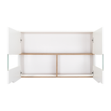 Mueble Superior de Cocina Soler Blanco y Macadamia 100x60cm con Cuatro Puertas - MUEBLES SUPERIORES DE COCINA | Bylmo