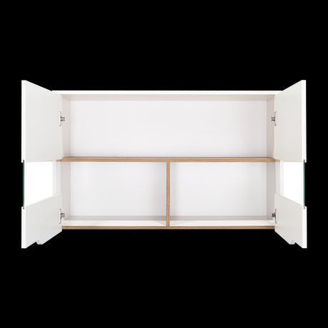 Mueble Superior de Cocina Soler Blanco y Macadamia 100x60cm con Cuatro Puertas - MUEBLES SUPERIORES DE COCINA | Bylmo