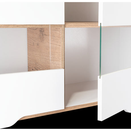 Mueble Superior de Cocina Soler Blanco y Macadamia 100x60cm con Cuatro Puertas - MUEBLES SUPERIORES DE COCINA | Bylmo