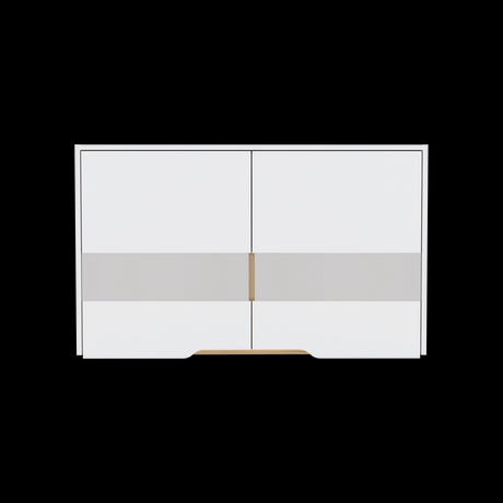 Mueble Superior de Cocina Soler Blanco y Macadamia 100x60cm con Cuatro Puertas - MUEBLES SUPERIORES DE COCINA | Bylmo