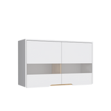 Mueble Superior de Cocina Soler Blanco y Macadamia 100x60cm con Cuatro Puertas - MUEBLES SUPERIORES DE COCINA | Bylmo