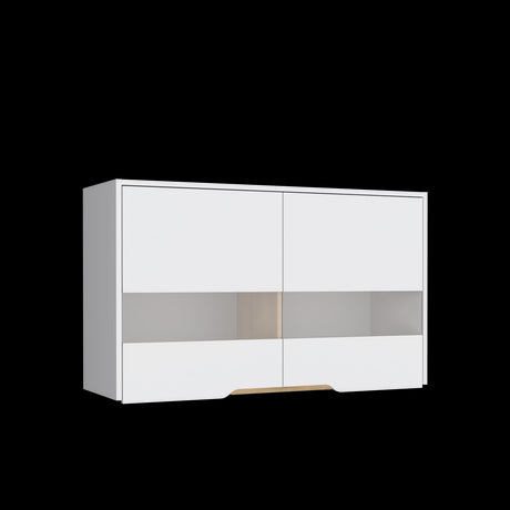 Mueble Superior de Cocina Soler Blanco y Macadamia 100x60cm con Cuatro Puertas - MUEBLES SUPERIORES DE COCINA | Bylmo