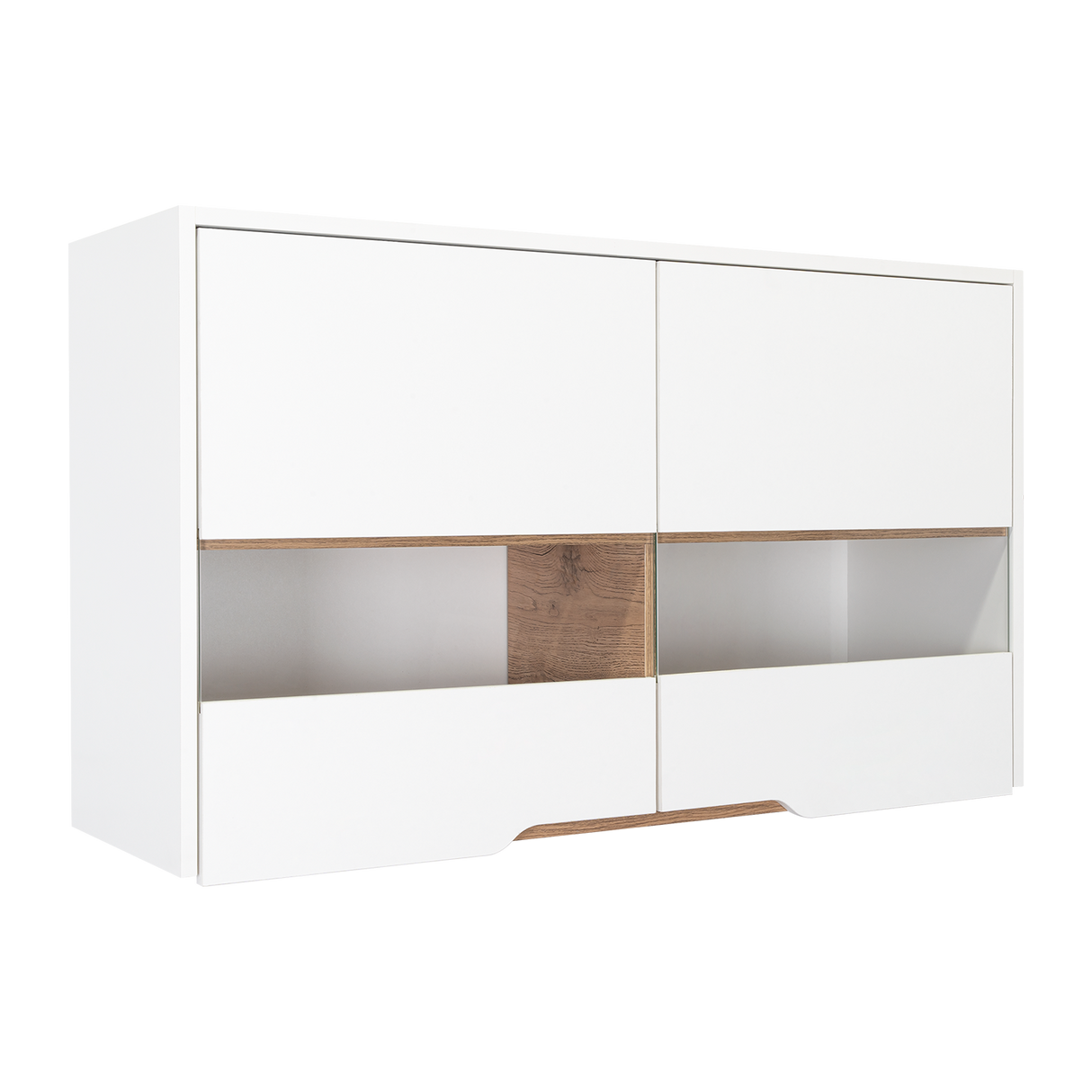 Mueble Superior de Cocina Soler Blanco y Macadamia 100x60cm con Cuatro Puertas - MUEBLES SUPERIORES DE COCINA | Bylmo