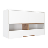 Mueble Superior de Cocina Soler Blanco y Macadamia 100x60cm con Cuatro Puertas - MUEBLES SUPERIORES DE COCINA | Bylmo