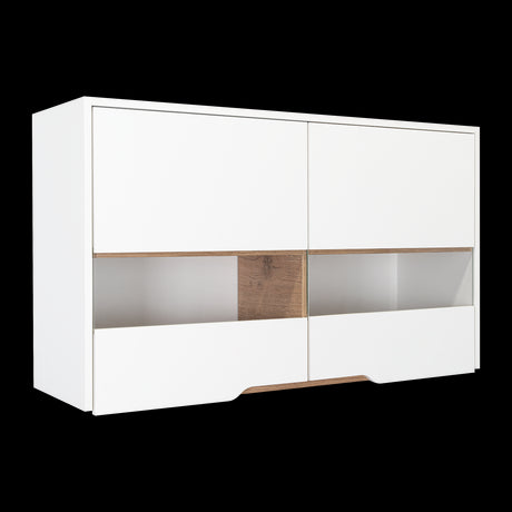 Mueble Superior de Cocina Soler Blanco y Macadamia 100x60cm con Cuatro Puertas - MUEBLES SUPERIORES DE COCINA | Bylmo