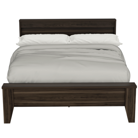 Cama Amat Habano 156.5x95cm para Colchón Doble 140 X 190 Cm con Cabecero y Piecero - CAMAS | Bylmo
