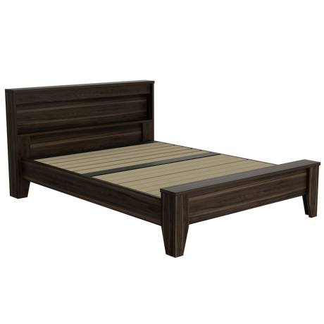 Cama Amat Habano 156.5x95cm para Colchón Doble 140 X 190 Cm con Cabecero y Piecero - CAMAS | Bylmo