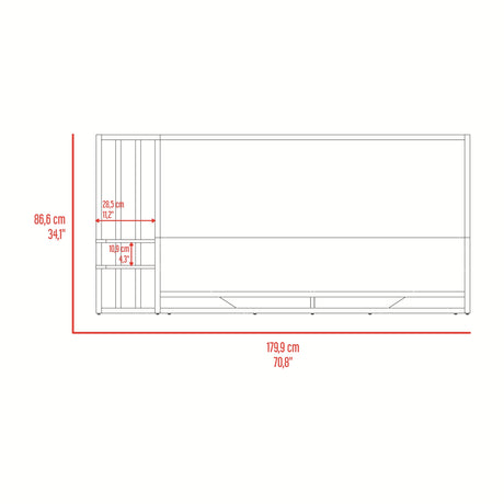 Cama Vance Fresno Europeo 179.9x86.6cm para Colchón Doble 140 X 190 Cm con Cabecero y Piecero - CAMAS | Bylmo