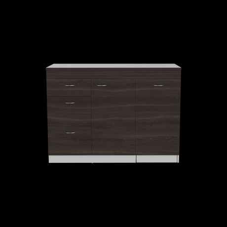 Mueble Inferior de Cocina Grecia Blanco y Milan 116.4x84.8cm Sin Mesón y sin Estufa - MUEBLES INFERIORES DE COCINA | Bylmo