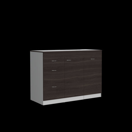 Mueble Inferior de Cocina Grecia Blanco y Milan 116.4x84.8cm Sin Mesón y sin Estufa - MUEBLES INFERIORES DE COCINA | Bylmo