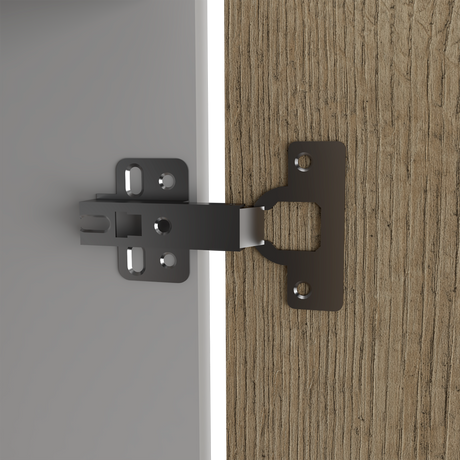 Mueble Inferior de Cocina Napoles Blanco y Duna 100x90cm Con Mesón de Acero Inoxidable para Lado Izquierdo y sin Estufa - MUEBLES INFERIORES DE COCINA | Bylmo