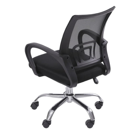 Set x 2 Sillas de Oficina Tok Negro 57x52cm Reclinable y Giratoria con Ruedas - SILLAS DE OFICINA | Bylmo