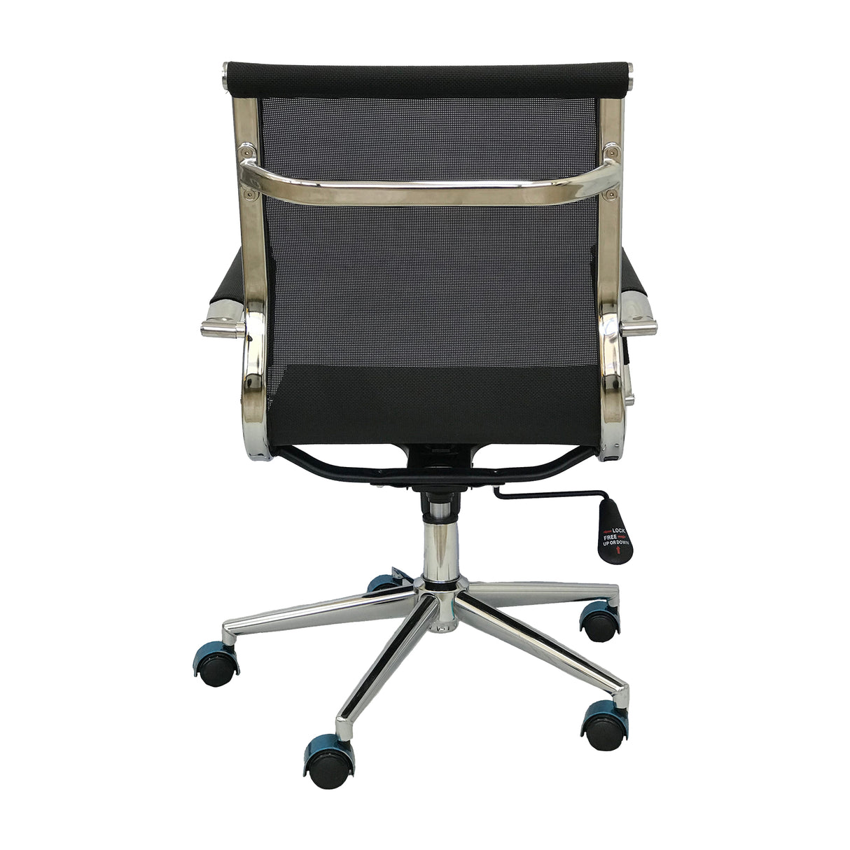 Silla de Oficina Negro 61x46.5cm Reclinable y Giratoria con Ruedas - SILLAS DE OFICINA | Bylmo