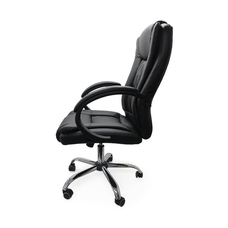 Silla de Oficina Monaco Negro 64x51cm Reclinable y Giratoria con Ruedas - SILLAS DE OFICINA | Bylmo