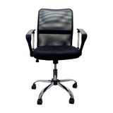 Silla de Oficina Toronto Negro 58x47cm Reclinable y Giratoria con Ruedas - SILLAS DE OFICINA | Bylmo