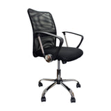 Silla de Oficina Toronto Negro 58x47cm Reclinable y Giratoria con Ruedas - SILLAS DE OFICINA | Bylmo