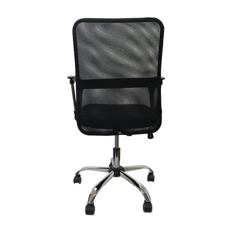 Silla de Oficina Toronto Negro 58x47cm Reclinable y Giratoria con Ruedas - SILLAS DE OFICINA | Bylmo