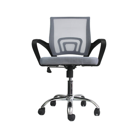 Silla de Oficina Tok Gris 57x52cm Reclinable y Giratoria con Ruedas - SILLAS DE OFICINA | Bylmo