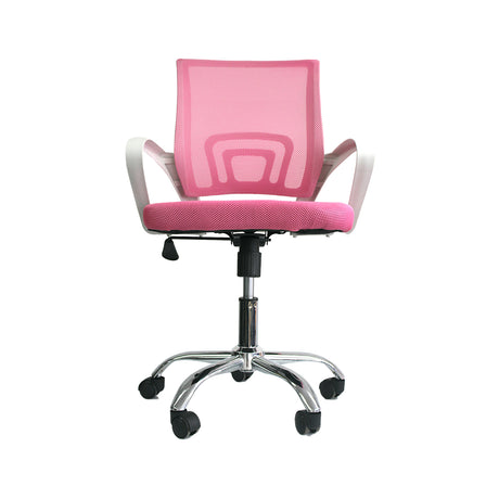 Silla de Oficina Tok Rosado 57x52cm Reclinable y Giratoria con Ruedas - SILLAS DE OFICINA | Bylmo