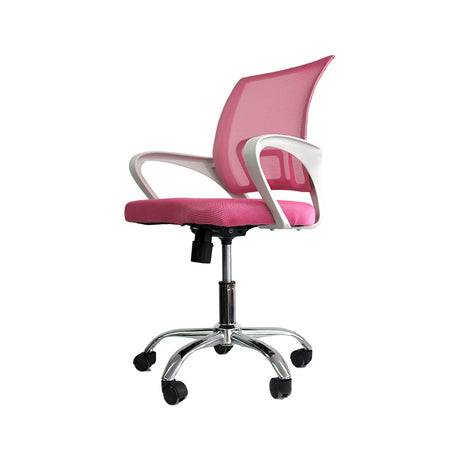 Silla de Oficina Tok Rosado 57x52cm Reclinable y Giratoria con Ruedas - SILLAS DE OFICINA | Bylmo