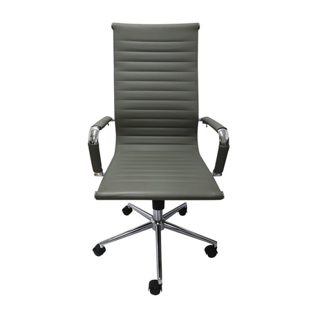 Silla de Oficina Esterilla Gris 61x46.5cm Reclinable y Giratoria con Ruedas - SILLAS DE OFICINA | Bylmo