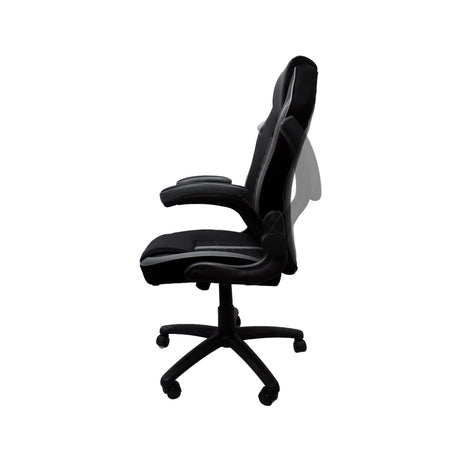 Silla Gamer Topgun Gris 63x58cm Reclinable y Giratoria con Ruedas - SILLAS DE OFICINA | Bylmo